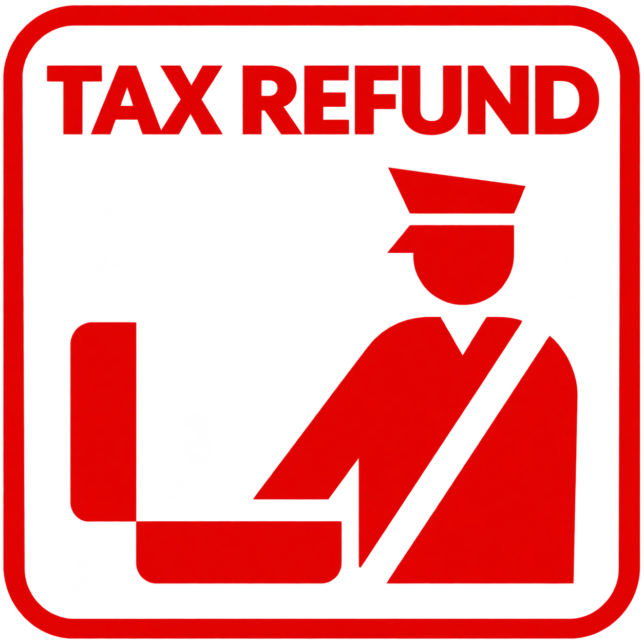 TAX REFUNDのピクトグラム。持出確認場所
