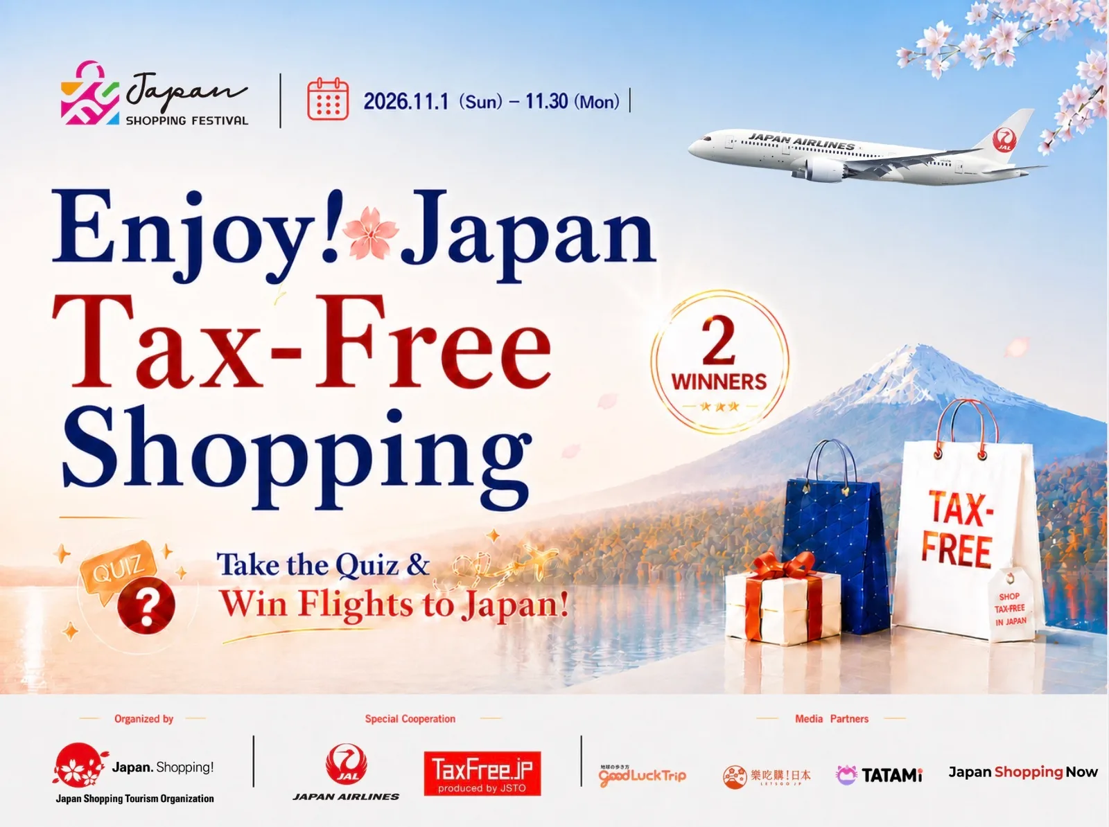 Enjoy! Japan Tax-Free Shopping - Take the Quiz & Win Flights to Japan!